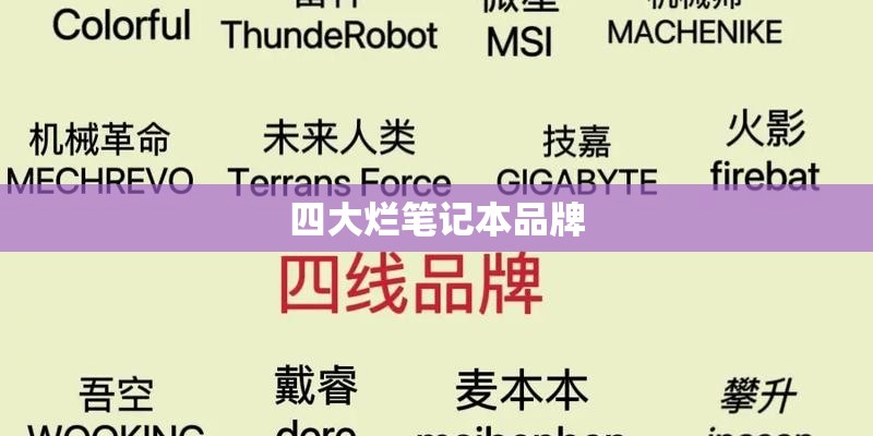 四大烂笔记本品牌