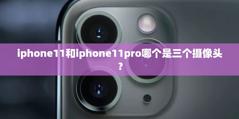 iphone11和iphone11pro哪个是三个摄像头？