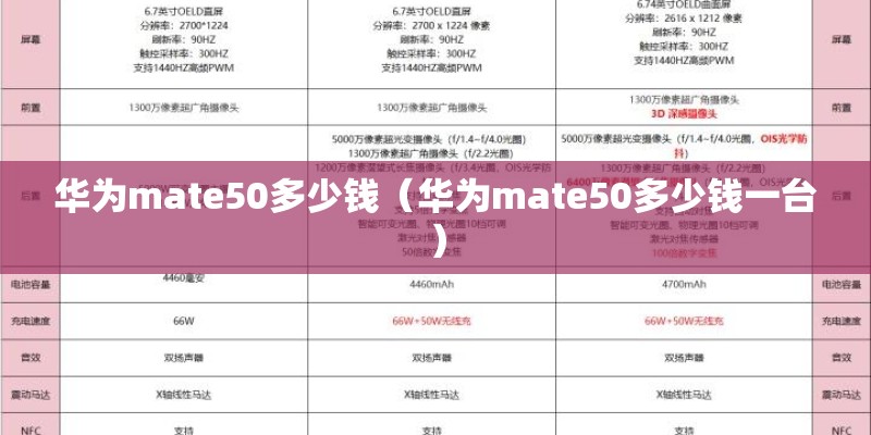 华为mate50多少钱（华为mate50多少钱一台）