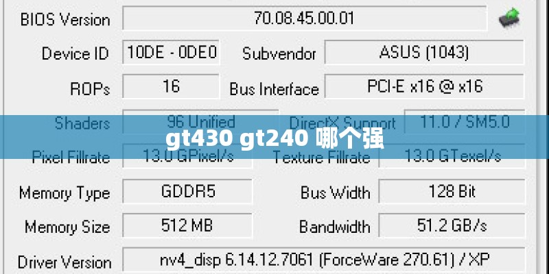 gt430 gt240 哪个强