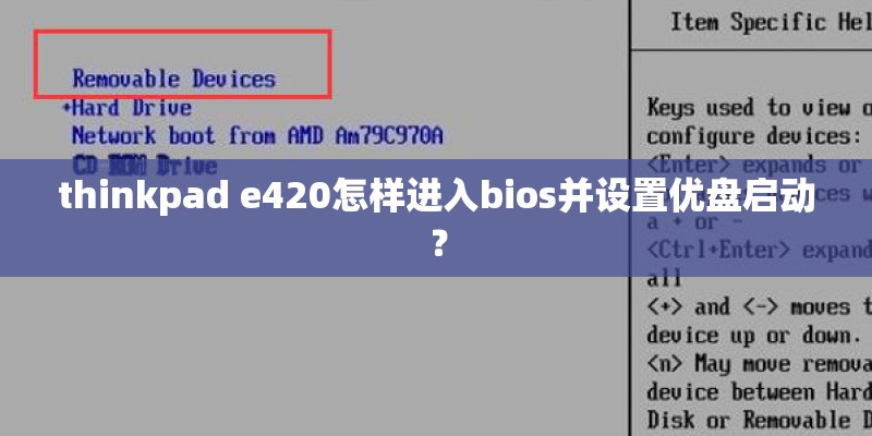 thinkpad e420怎样进入bios并设置优盘启动？